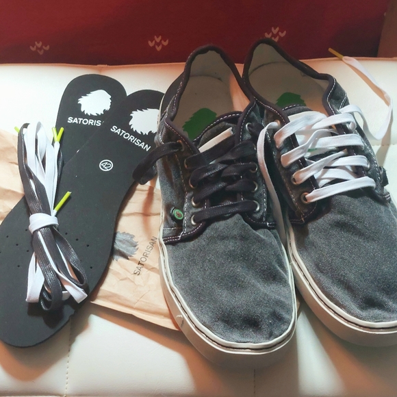 Satorisan grey canvas Heisei sneakers, EU42 unisex, NWT - Picture 7 of 11